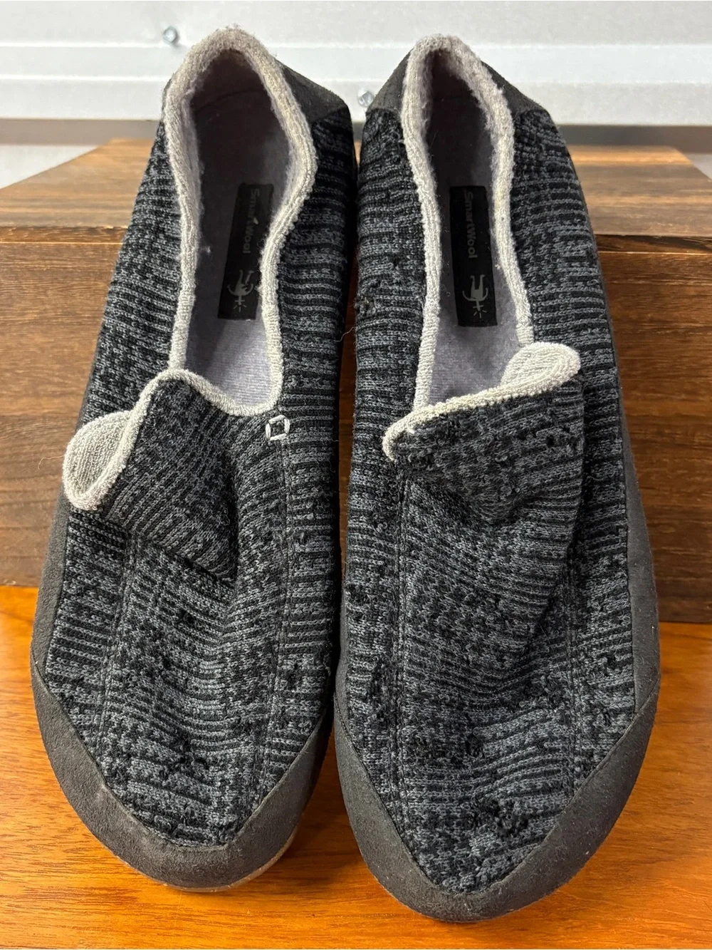Smartwool Men Gray Wool House Slipper Slip On Loafer Size 10